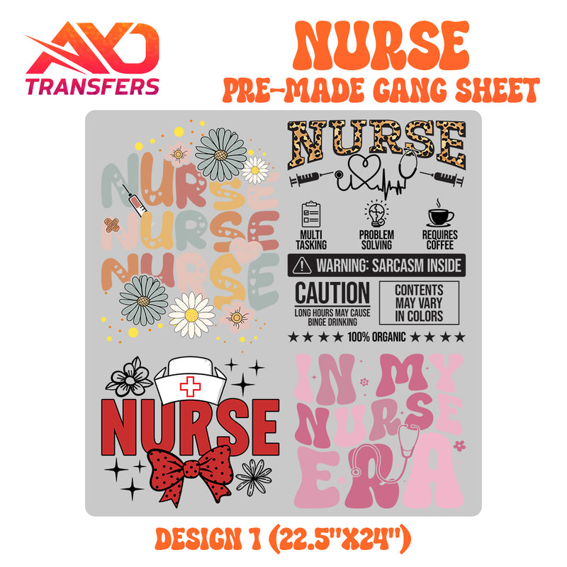 Load image into Gallery viewer, Nurse Premade Gangsheet