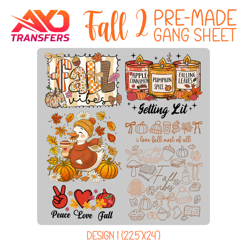 Load image into Gallery viewer, Fall / Autumn v2 Premade Gangsheet