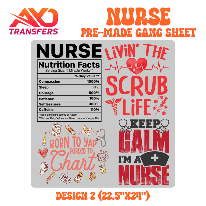 Load image into Gallery viewer, Nurse Premade Gangsheet