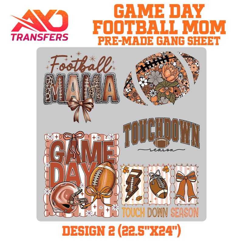 Load image into Gallery viewer, Gameday Football Mom Premade Gangsheet