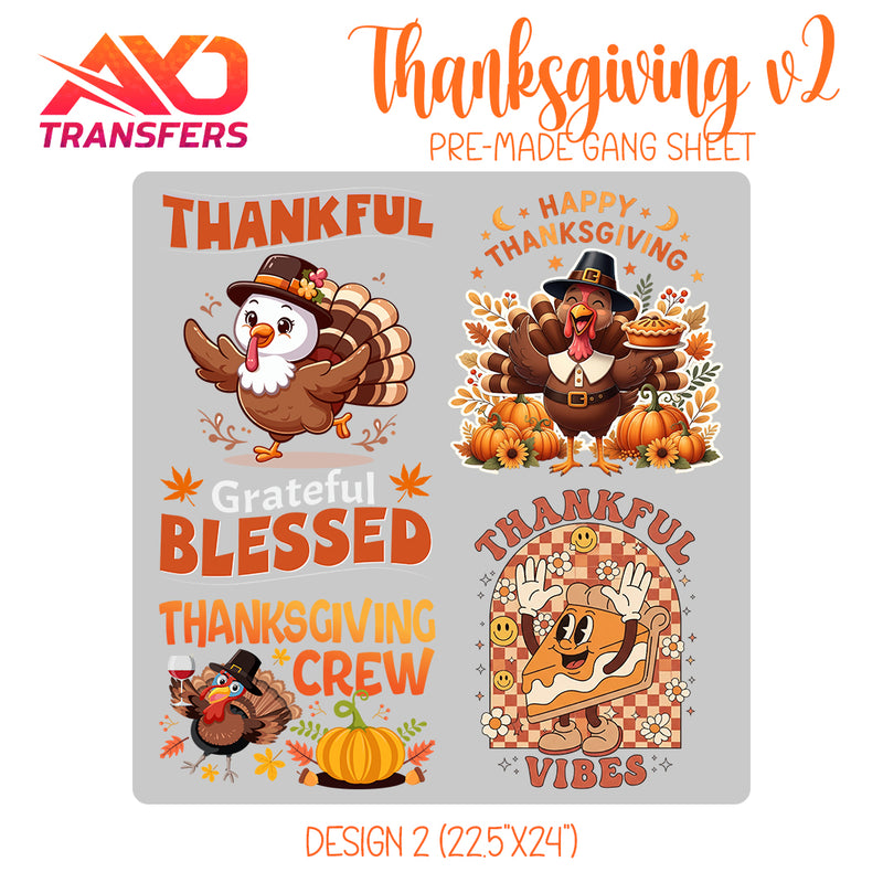 Load image into Gallery viewer, Thanksgiving V2 Premade Gangsheet