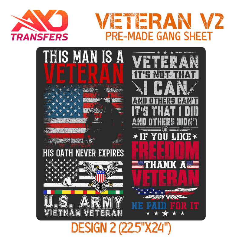 Load image into Gallery viewer, US Veteran V2 Premade Gangsheet