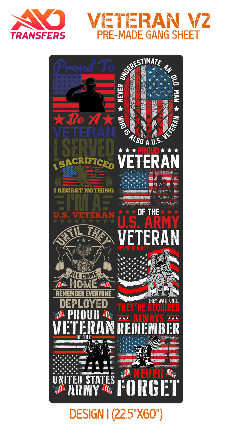 Load image into Gallery viewer, US Veteran V2 Premade Gangsheet