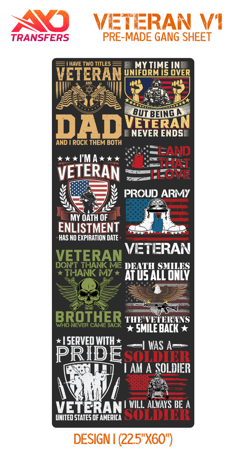 Load image into Gallery viewer, US Veteran V1 Premade Gangsheet