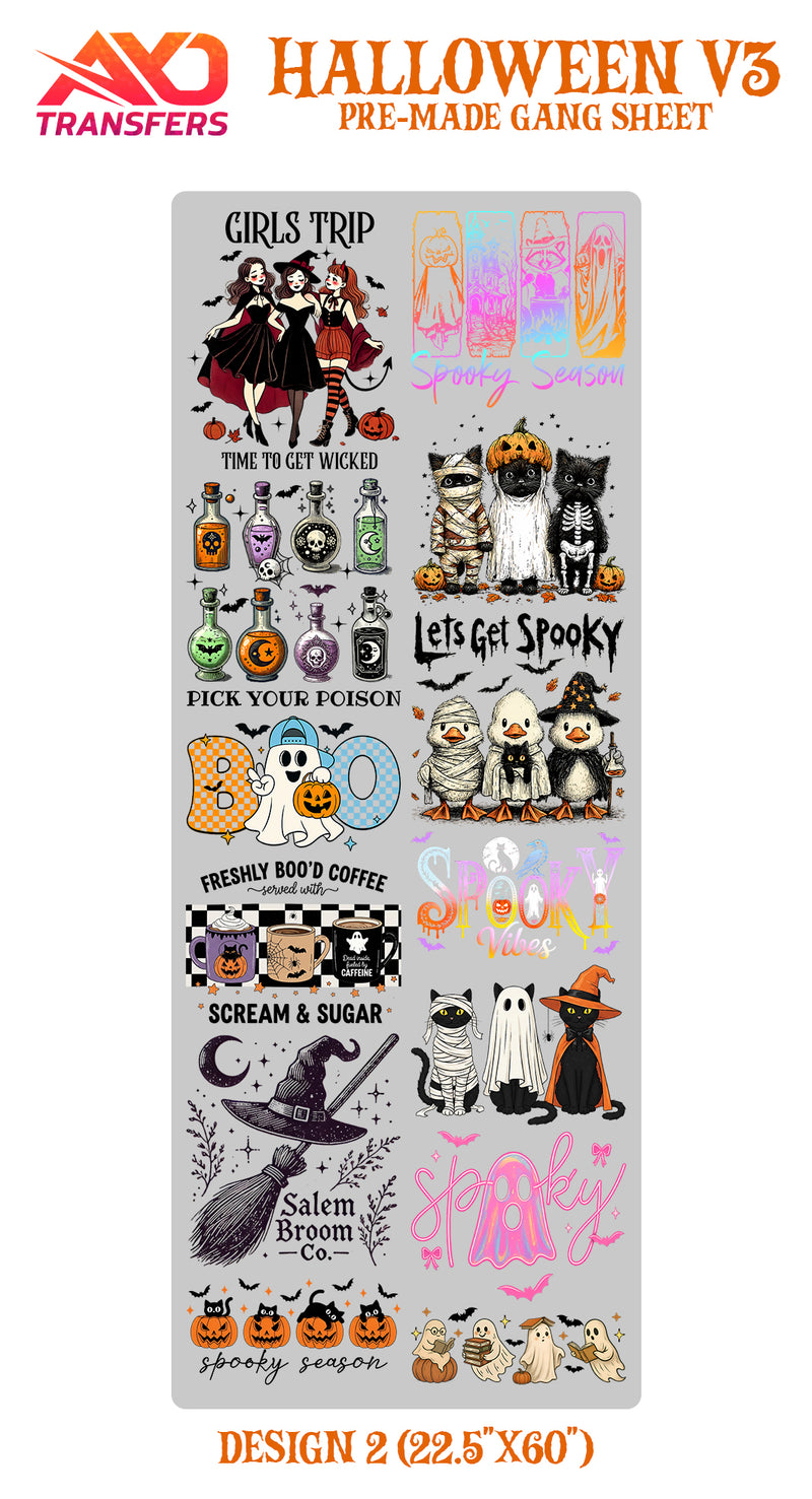 Load image into Gallery viewer, Halloween V3 Premade Gangsheet