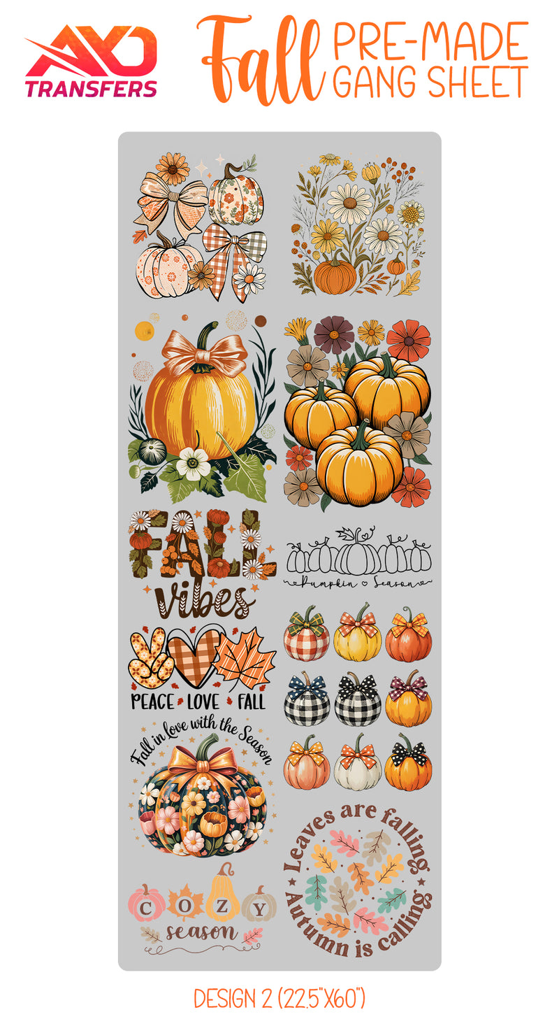 Load image into Gallery viewer, Fall / Autumn v1 Premade Gangsheet