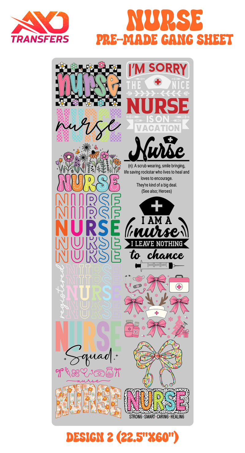 Load image into Gallery viewer, Nurse Premade Gangsheet