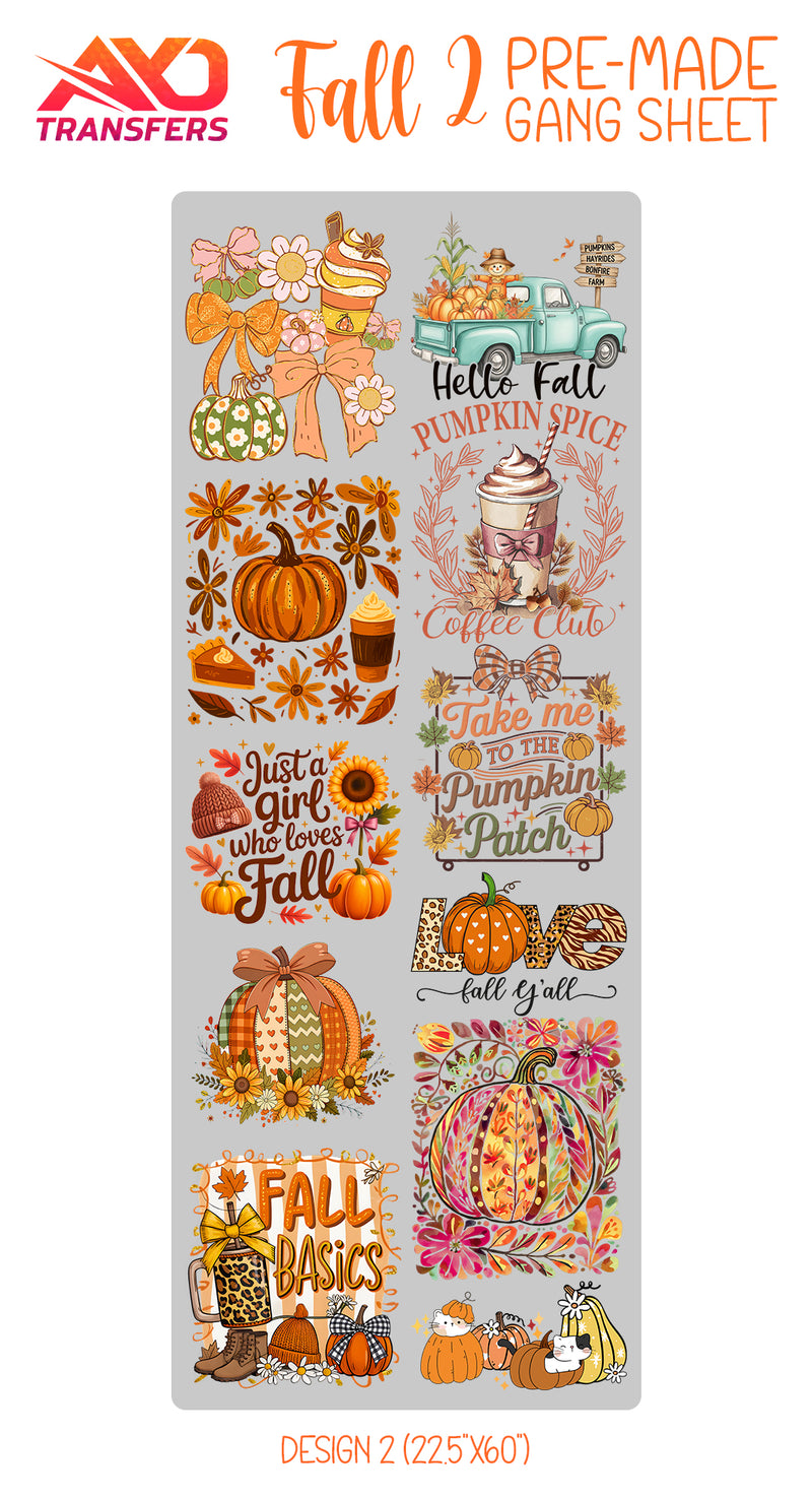 Load image into Gallery viewer, Fall / Autumn v2 Premade Gangsheet