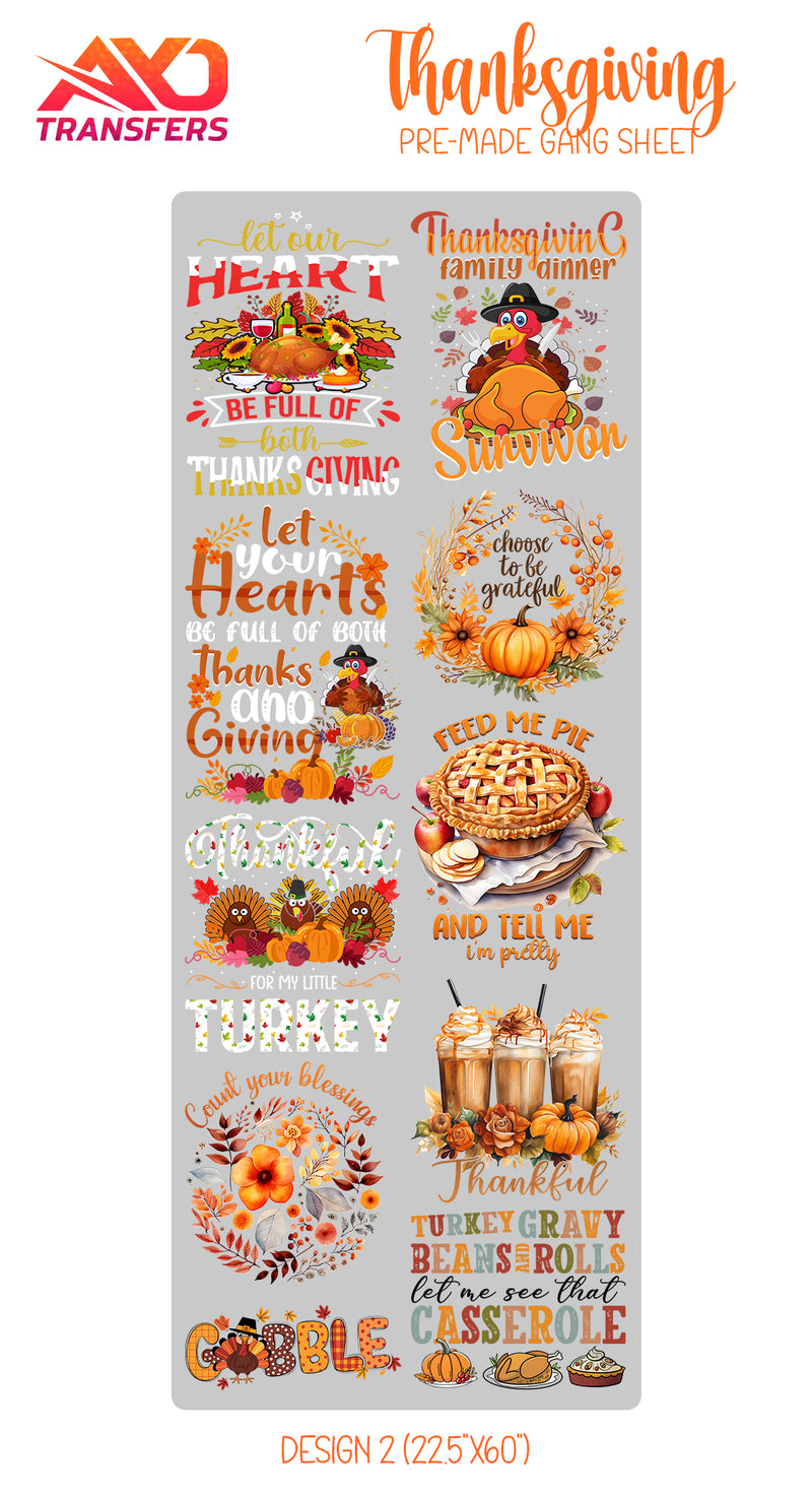 Load image into Gallery viewer, Thanksgiving V1 Premade Gangsheet
