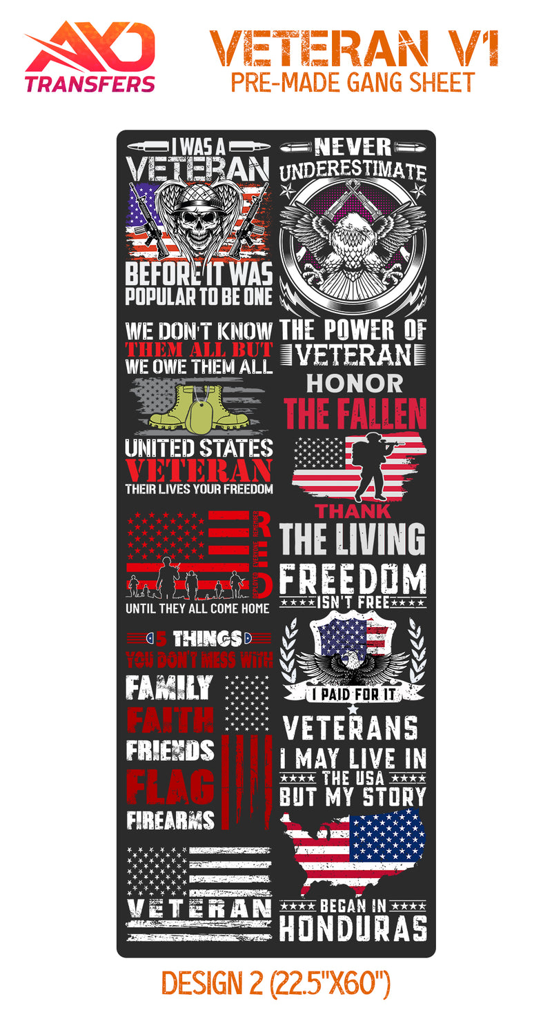 Load image into Gallery viewer, US Veteran V1 Premade Gangsheet