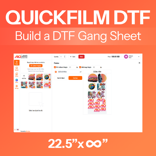 QUICKFILM DTF - Build a DTF Gang Sheet