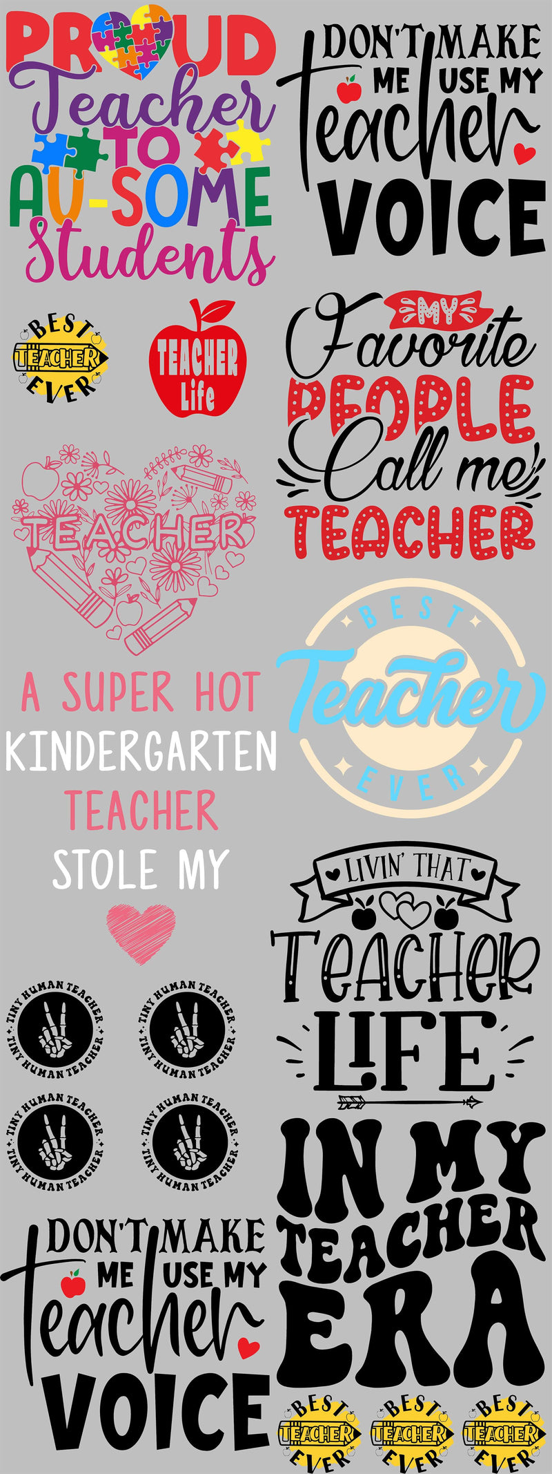 Load image into Gallery viewer, Teacher Premade Gangsheets