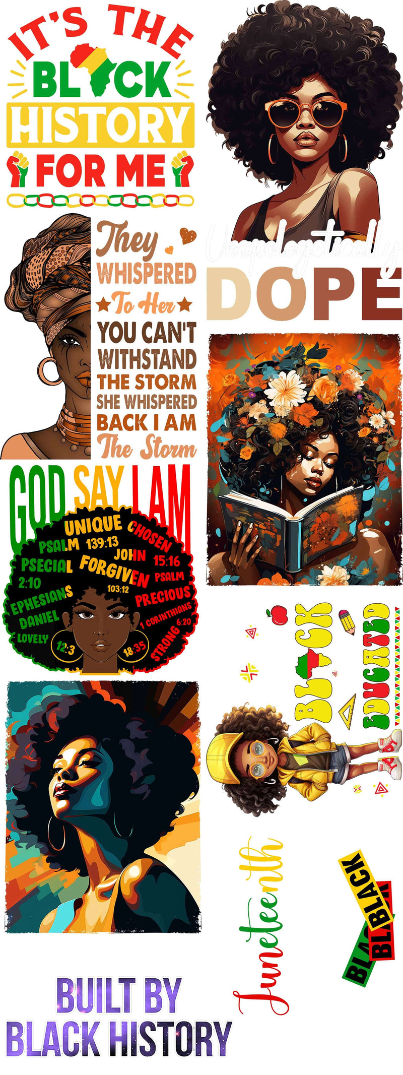 Load image into Gallery viewer, Black History Pre-Made Gang Sheets