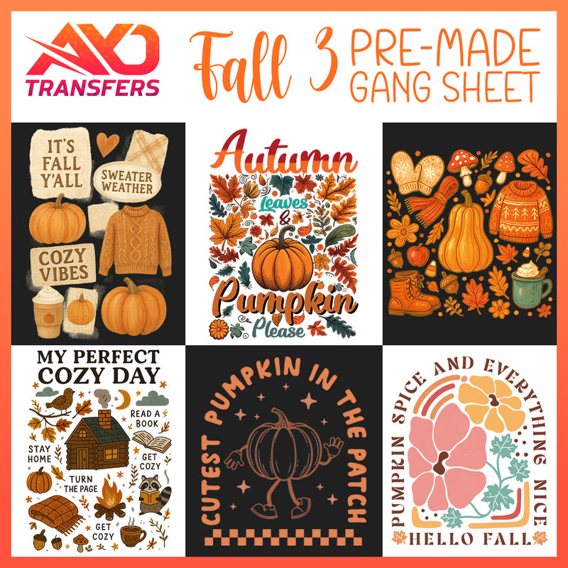 Load image into Gallery viewer, Fall / Autumn v3 Premade Gangsheet