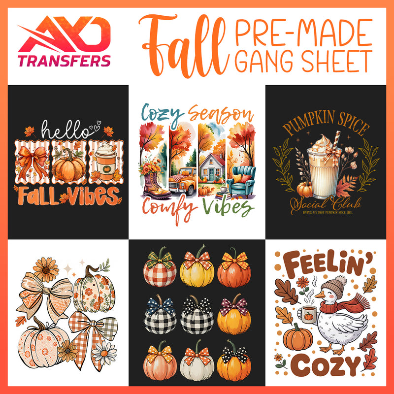 Load image into Gallery viewer, Fall / Autumn v1 Premade Gangsheet