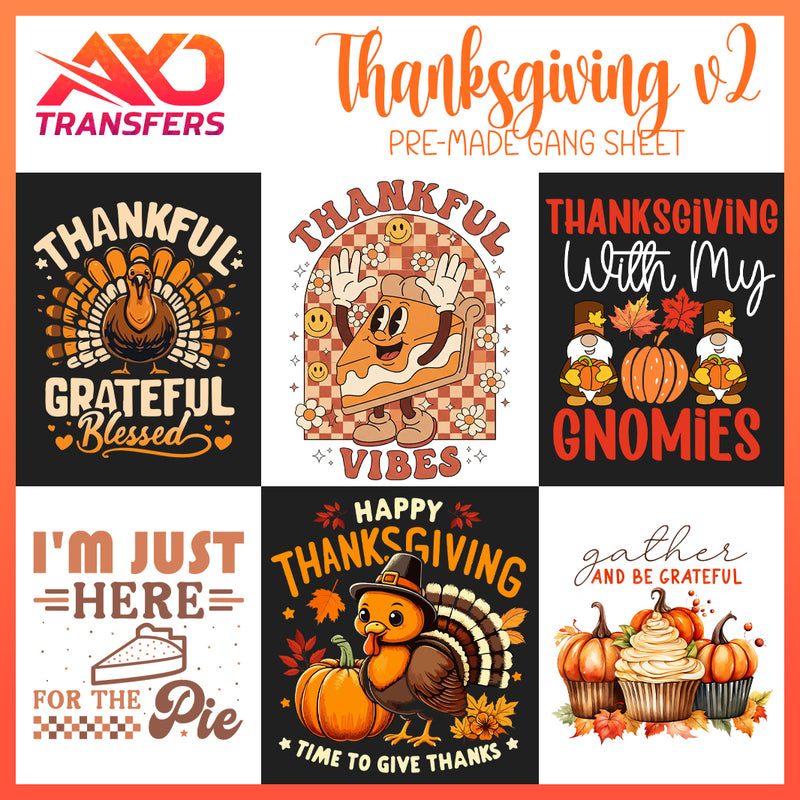Load image into Gallery viewer, Thanksgiving V2 Premade Gangsheet