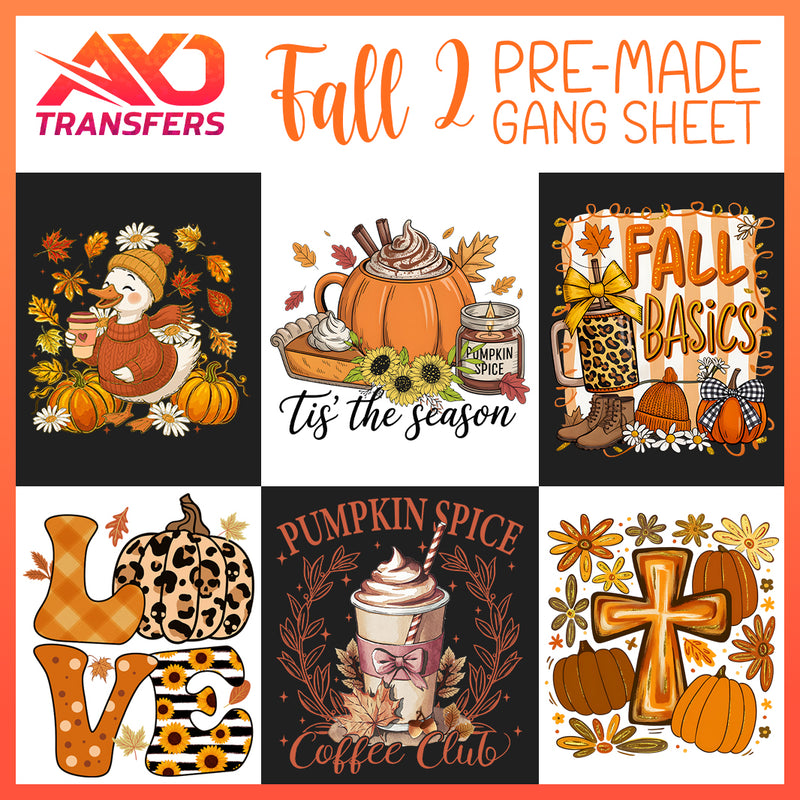 Load image into Gallery viewer, Fall / Autumn v2 Premade Gangsheet