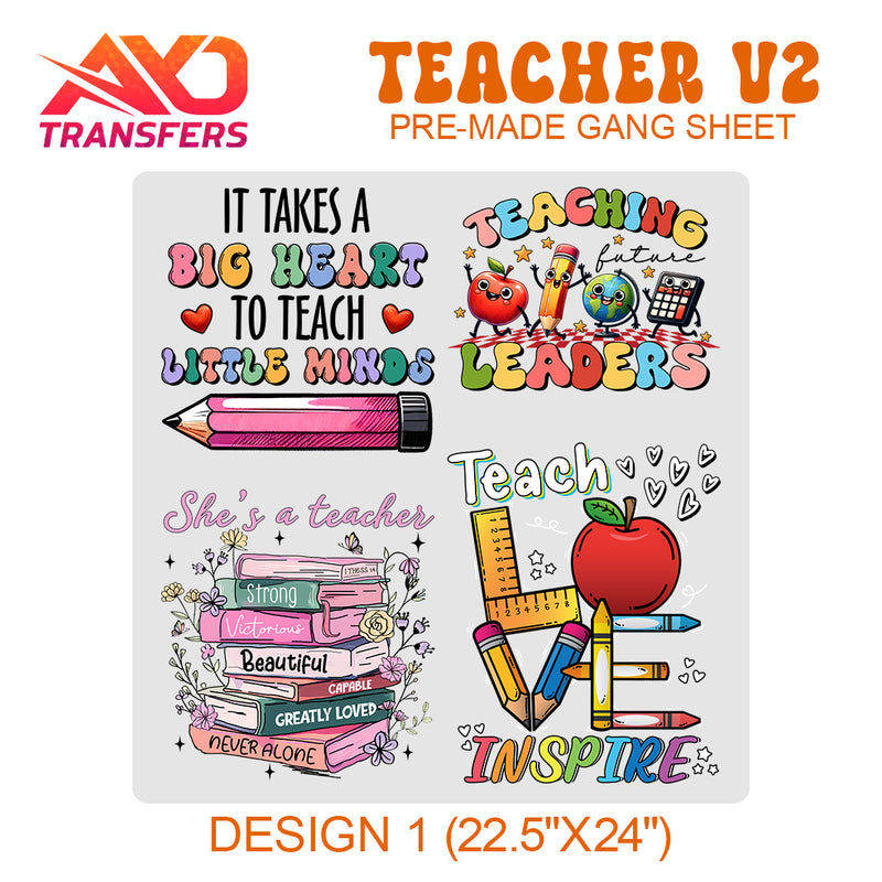 Load image into Gallery viewer, Teachers V2 Premade Gangsheet
