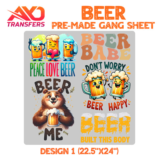 Beer Premade Gangsheet