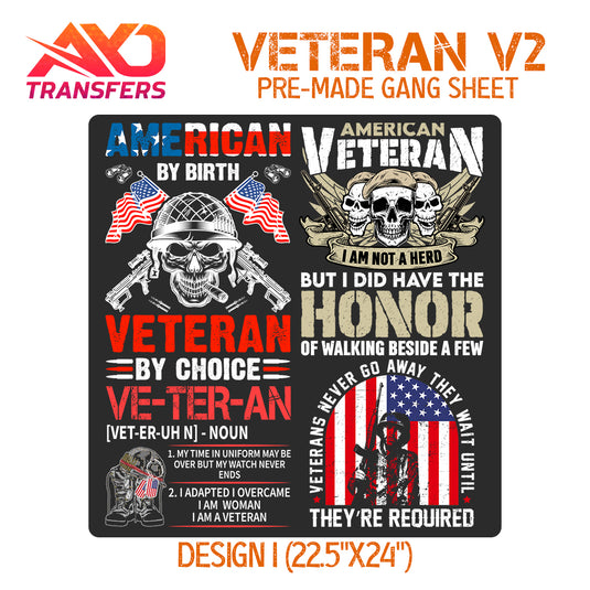 US Veteran V2 Premade Gangsheet