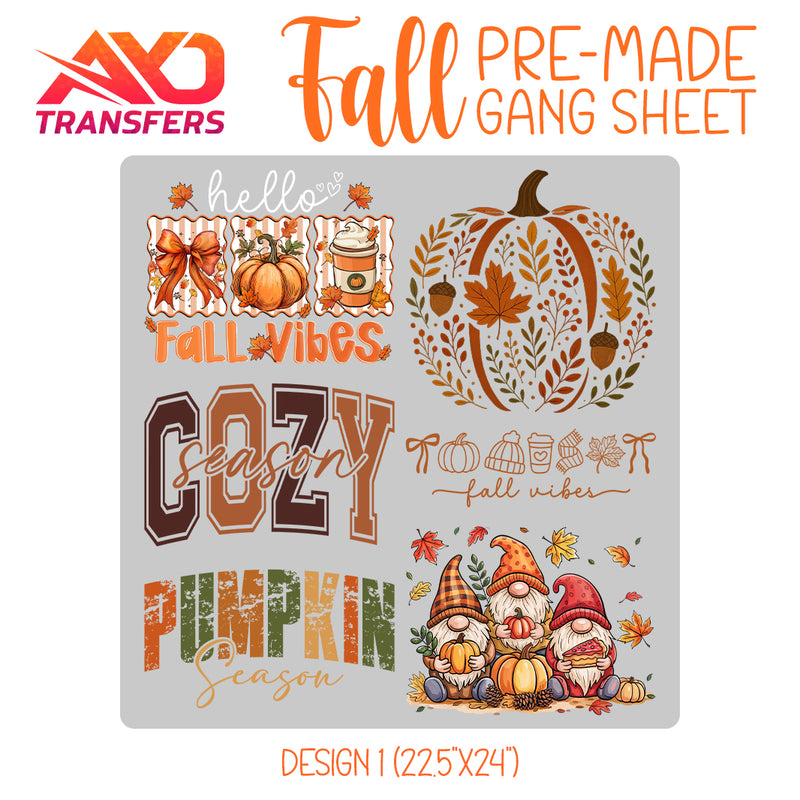 Load image into Gallery viewer, Fall / Autumn v1 Premade Gangsheet
