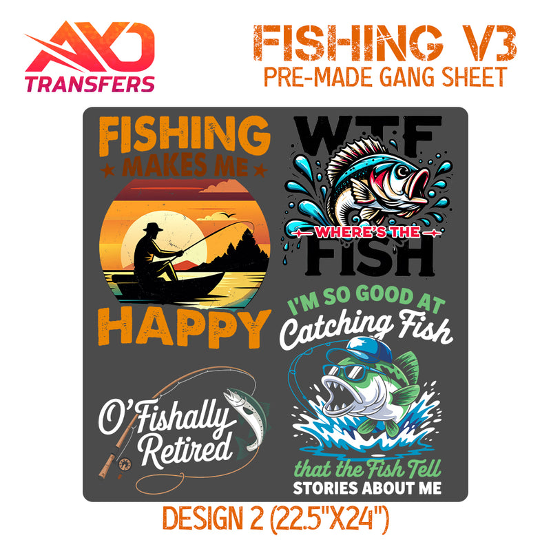 Load image into Gallery viewer, Fishing V3 Premade Gangsheet
