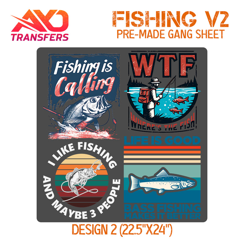 Load image into Gallery viewer, Fishing V2 Premade Gangsheet
