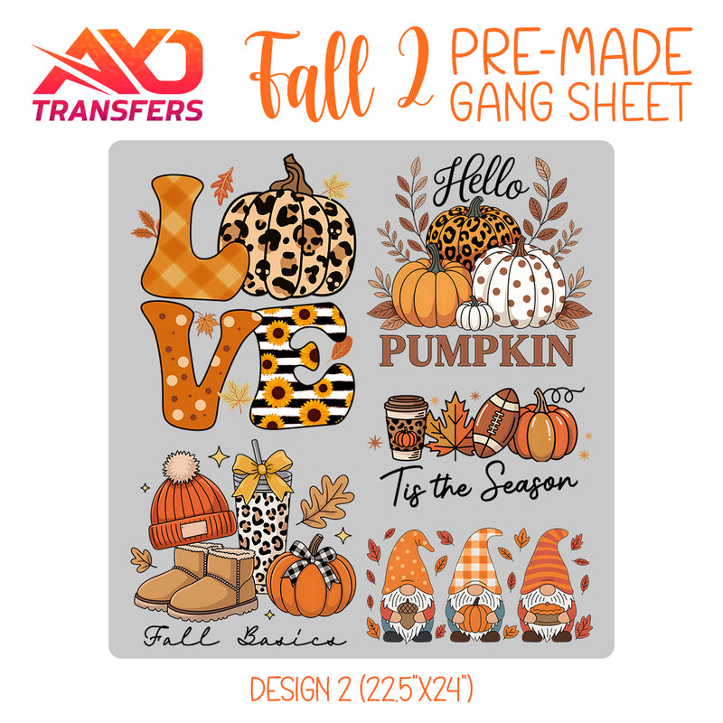 Load image into Gallery viewer, Fall / Autumn v2 Premade Gangsheet
