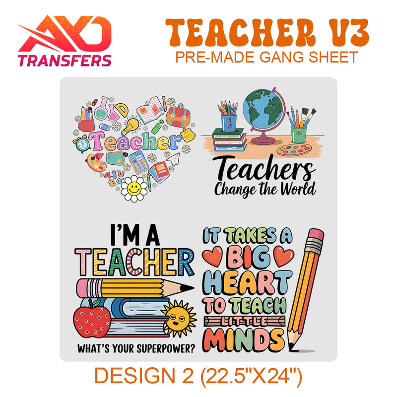 Load image into Gallery viewer, Teachers V3 Premade Gangsheet
