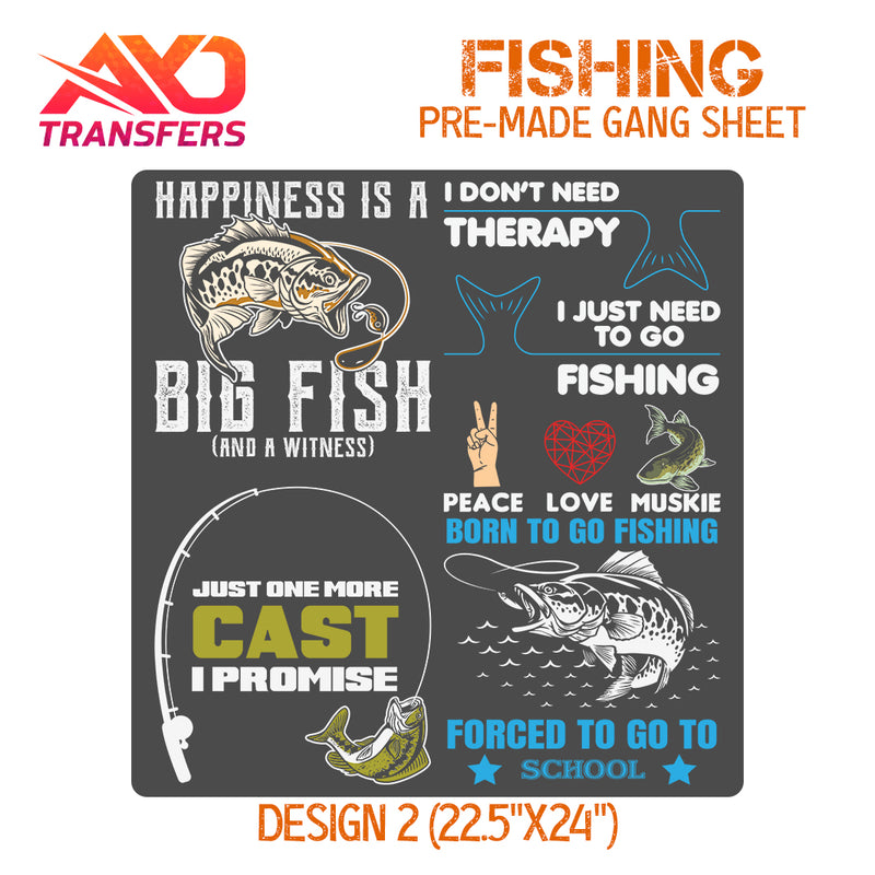 Load image into Gallery viewer, Fishing V1 Premade Gangsheet
