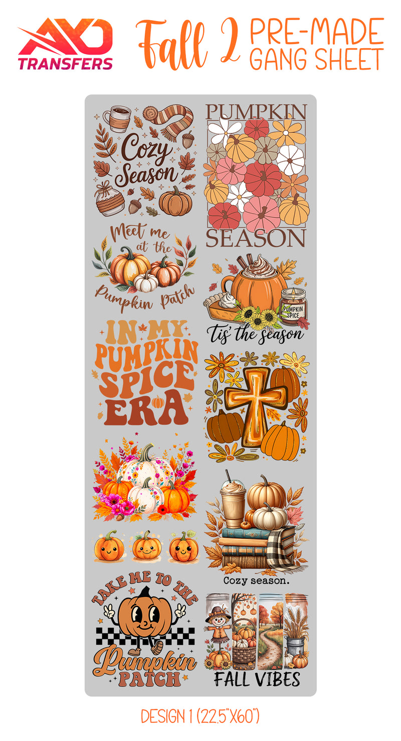 Load image into Gallery viewer, Fall / Autumn v2 Premade Gangsheet

