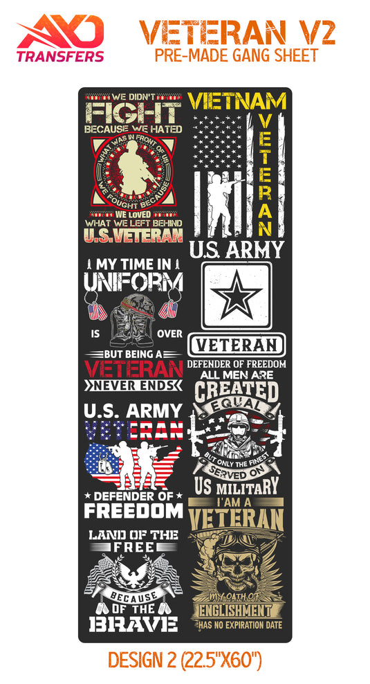 US Veteran V2 Premade Gangsheet