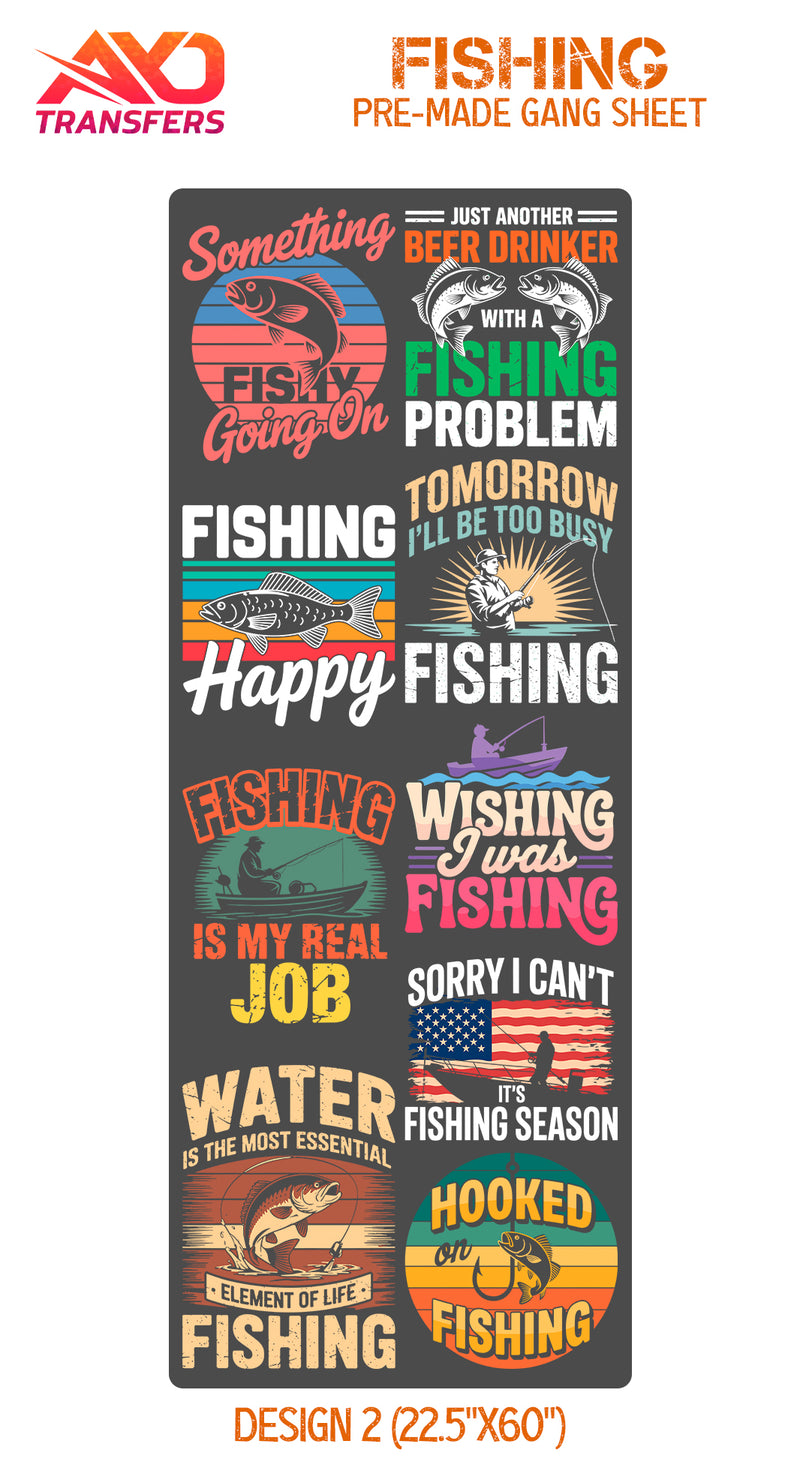 Load image into Gallery viewer, Fishing V1 Premade Gangsheet
