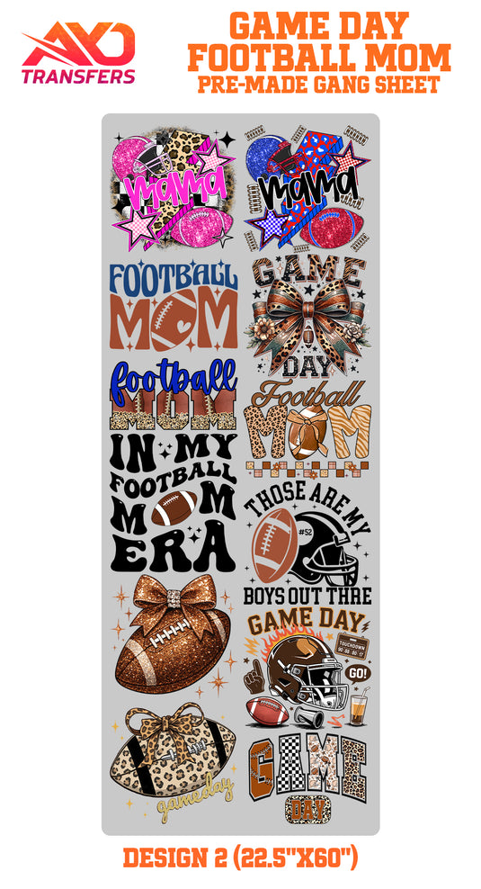 Gameday Football Mom Premade Gangsheet