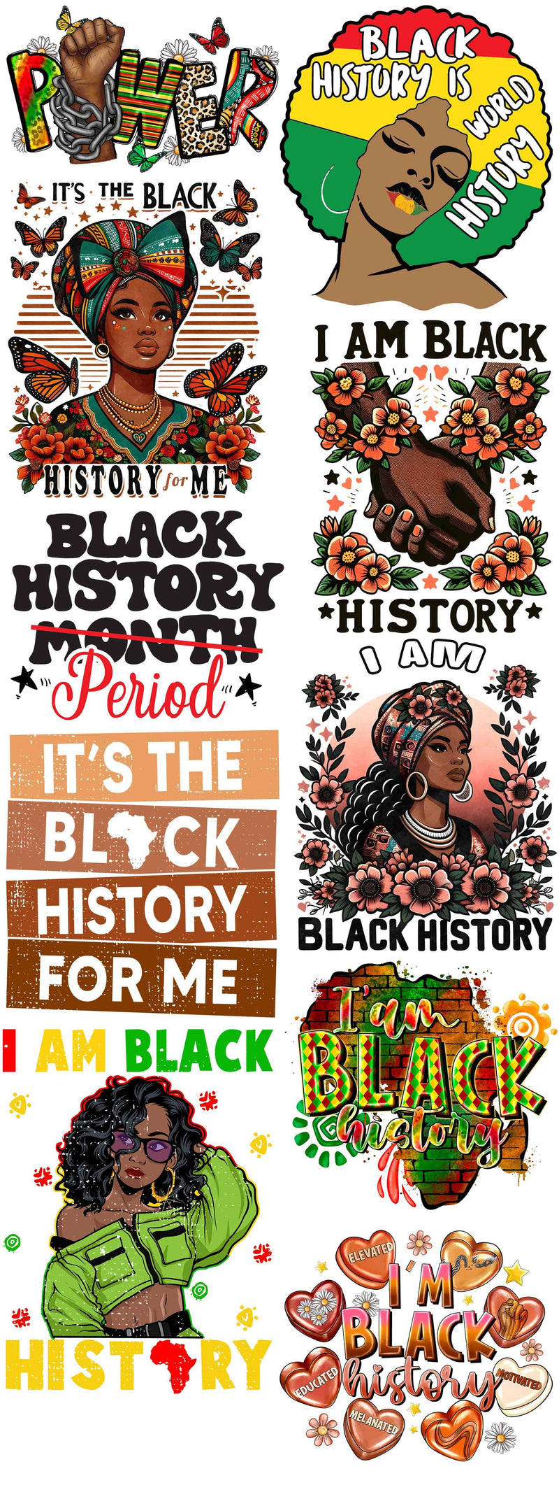 Load image into Gallery viewer, Black History Pre-Made Gang Sheets
