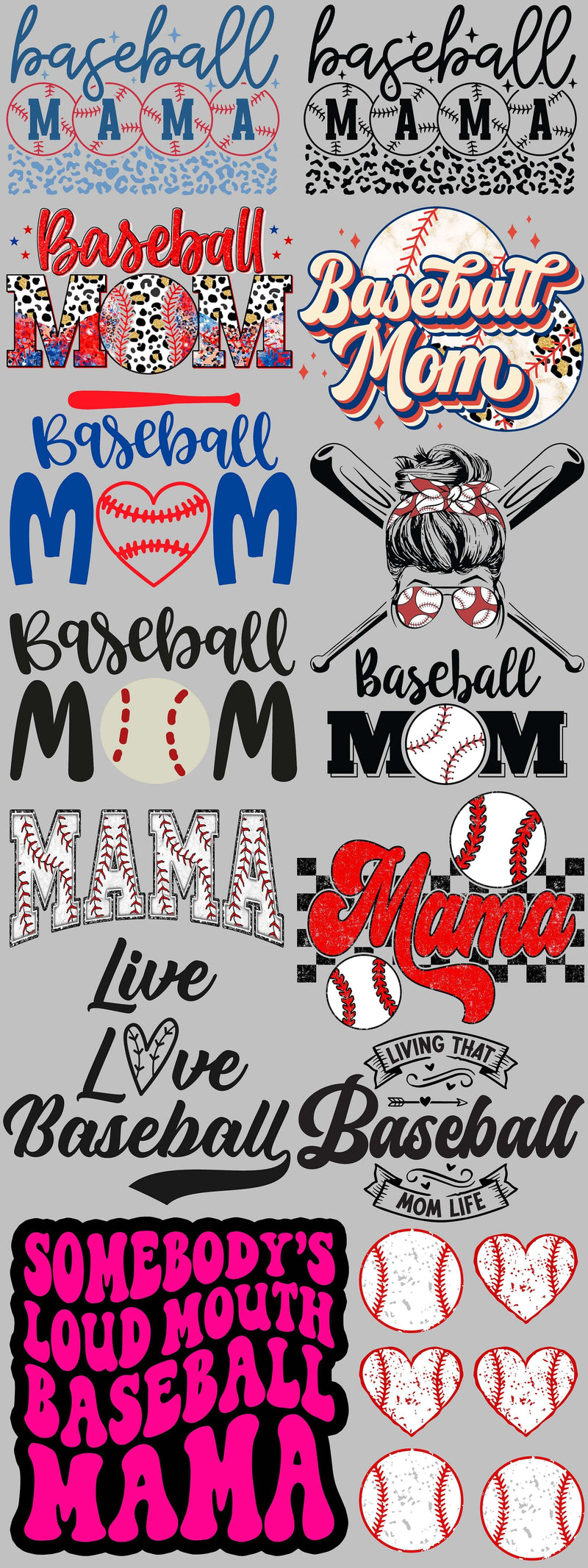Load image into Gallery viewer, Baseball/Softball Premade Gangsheets

