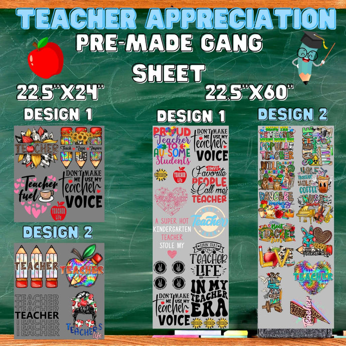 Teacher Premade Gangsheets