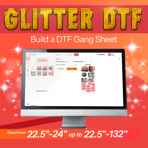 GLITTER DTF - Build a Gang Sheet