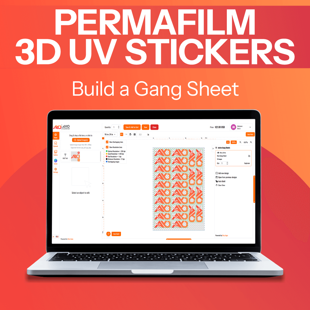 PERMAFILM 3D UV Stickers - Build a Gang Sheet | Custom DTF Transfers ...