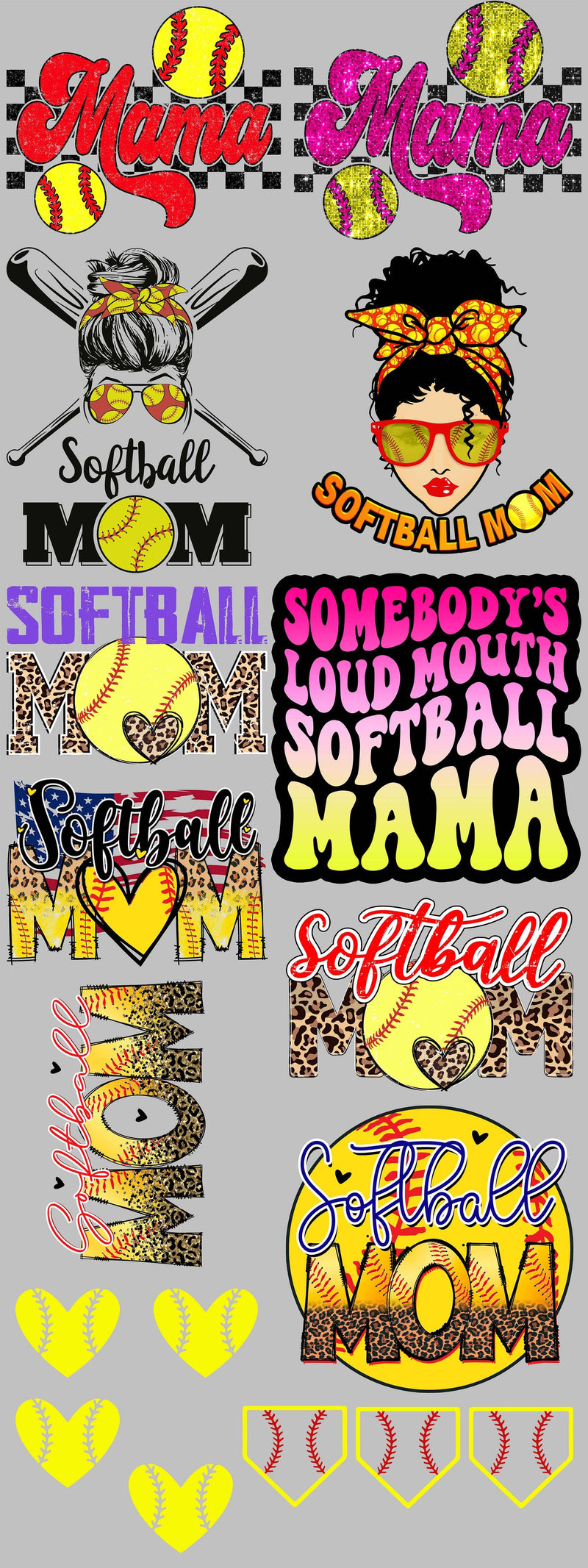 Load image into Gallery viewer, Baseball/Softball Premade Gangsheets

