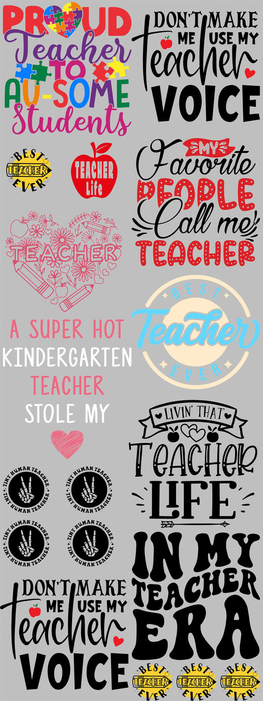 Teacher Premade Gangsheets