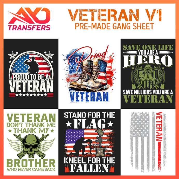 US Veteran V1 Premade Gangsheet