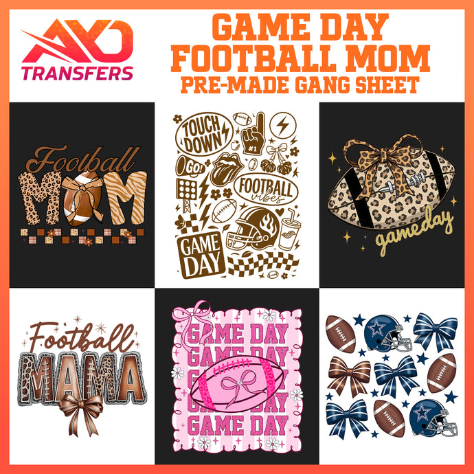 Gameday Football Mom Premade Gangsheet