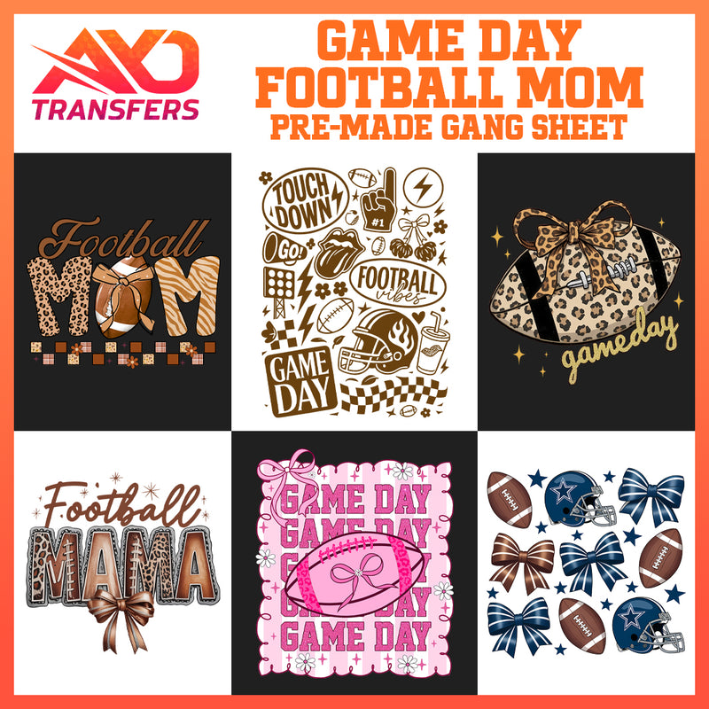 Load image into Gallery viewer, Gameday Football Mom Premade Gangsheet
