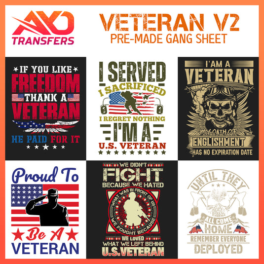 US Veteran V2 Premade Gangsheet